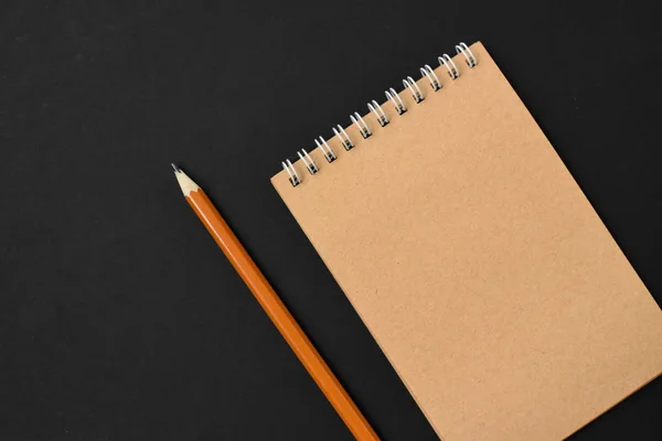 Top view spiral notebook — Stock Photo, Image