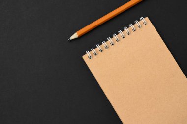 Üstten Görünüm spiral defter