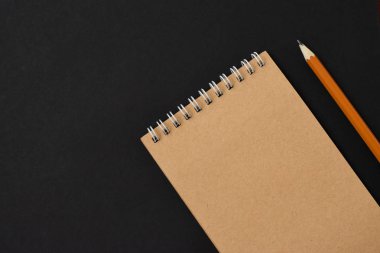 Üstten Görünüm spiral defter