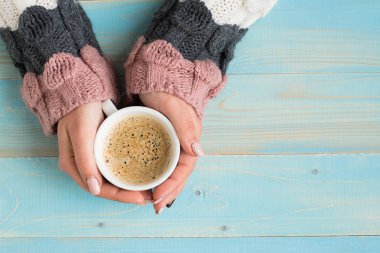 fincan kahve holding eller