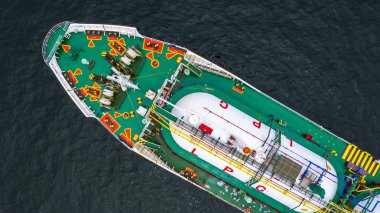 Gemi tanker gazı Lpg, Aerial view Sıvılaştırılmış Petrol Gazı (Lpg) t