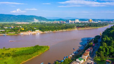 Mekong Nehri 'ndeki Altın Üçgen, Chiang Rai, Tayland