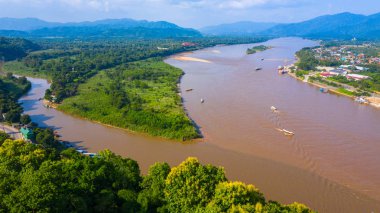 Mekong Nehri 'ndeki Altın Üçgen, Chiang Rai, Tayland
