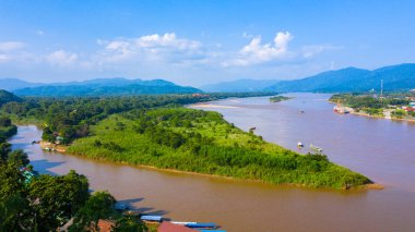 Mekong Nehri 'ndeki Altın Üçgen, Chiang Rai, Tayland