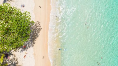 Tayland 'ın güneyinde, Phuket' te Surin Sahili, Surin B