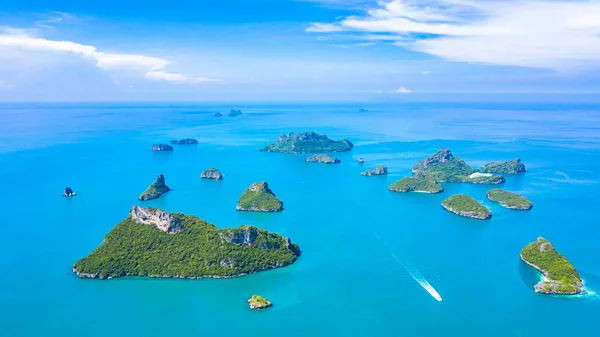 Vista aérea Ang Thong National Marine Park en Ko Samui, Smui, Su —  Fotos de Stock