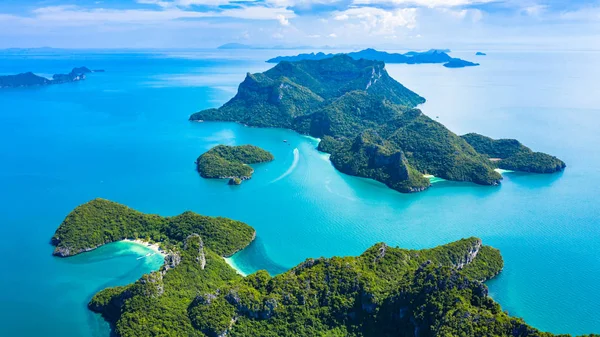 Flygfoto Ang Thong National Marine Park vid Ko Samui, Smui, Su — Stockfoto