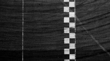 Hava üst görünümü bitiş çizgisi yarış arka planı.