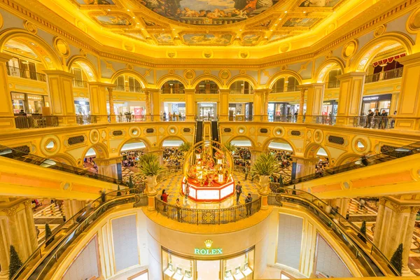 マカオ 1月11 2019台北 マカオ 中国でショッピングモールと高級ヴェネツィアのホテルのリゾートとカジノ — ストック写真