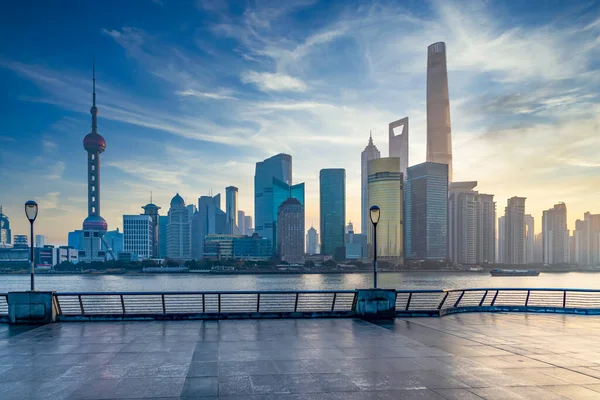 Shanghai Skyline Wolkenkrabber Moderne Gebouw Bouw Architectuur Azië Shanghai Lujiazui — Stockfoto