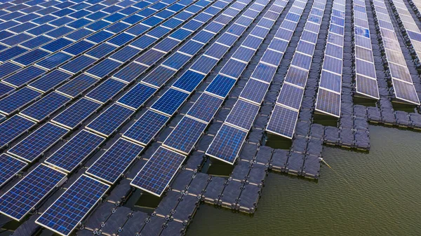 Paneles Solares Vista Aérea Filas Celdas Solares Silicio Policristalino Fotovoltaicos — Foto de Stock