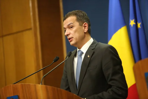 De Roemeense premier Sorin Grindeanu — Stockfoto