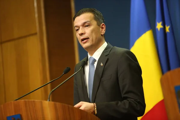 Primer Ministro rumano Sorin Grindeanu — Foto de Stock