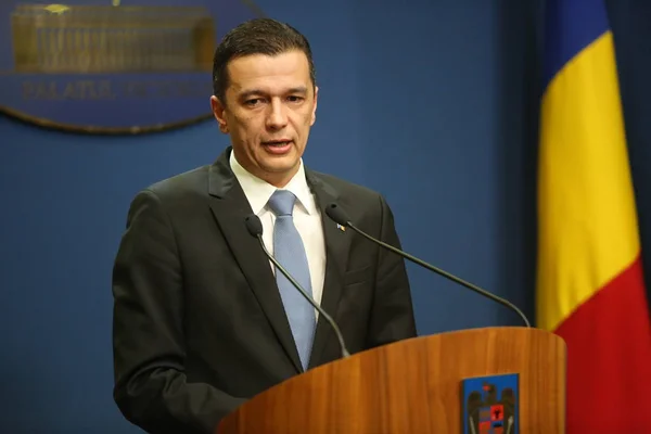 De Roemeense premier Sorin Grindeanu — Stockfoto