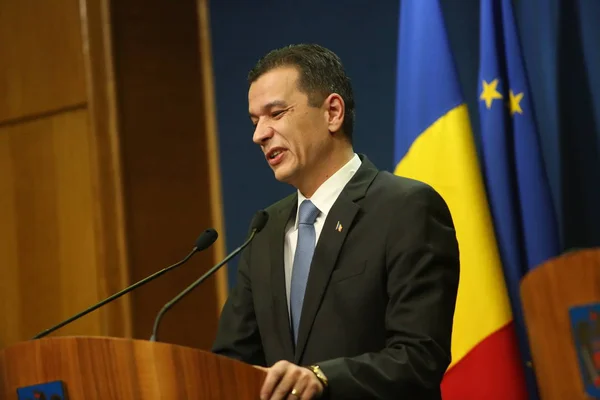 De Roemeense premier Sorin Grindeanu — Stockfoto