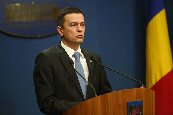 De Roemeense premier Sorin Grindeanu — Stockfoto