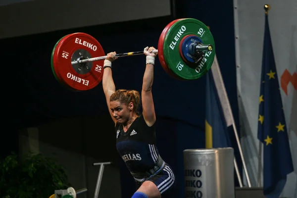 European Weightlifting Championship, Bucharest, Romania, 2009 — Stock Photo, Image