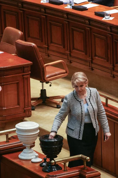 Roemeense parlementaire zitting — Stockfoto