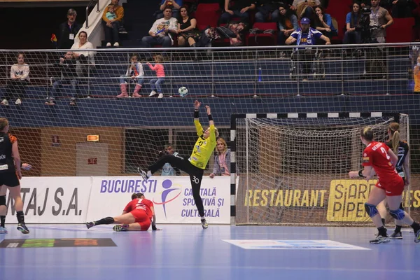 CSM Bucuresti - Rk Krim Mercator kobiet Ehf Champions League — Zdjęcie stockowe