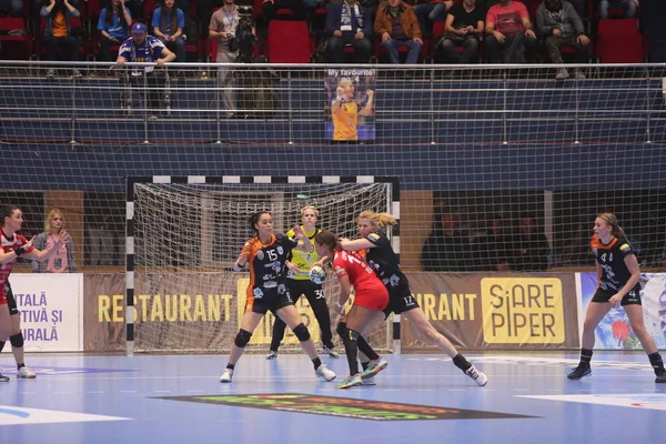 CSM Bucuresti - Rk Krim Mercator kobiet Ehf Champions League — Zdjęcie stockowe