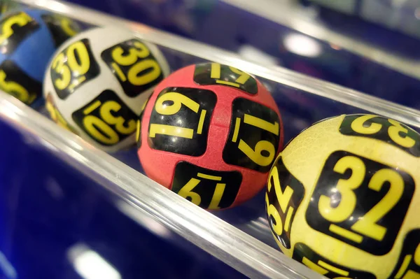 Bolas de lotería durante la extracción —  Fotos de Stock
