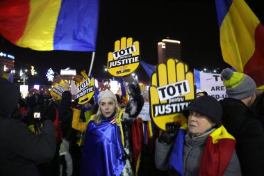 Bükreş, Romanya protesto