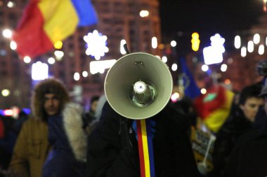 Bükreş, Romanya protesto