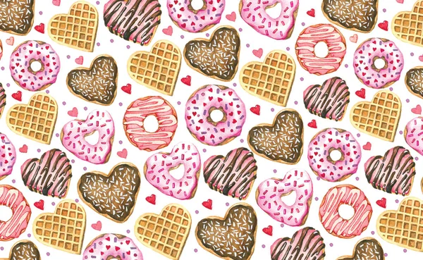 Suluboya donuts desen