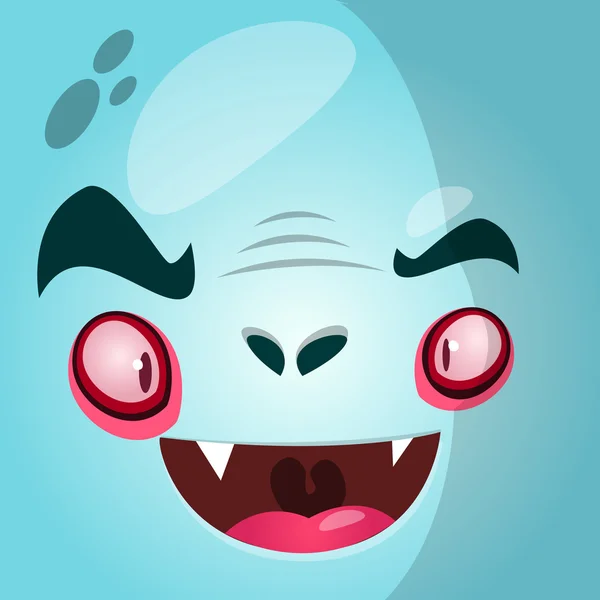 Cartoon dracula face. Halloween vector illustration — Stockový vektor