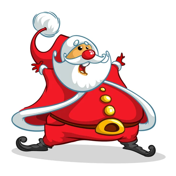 Christmas tecknade av jultomten. Vektorillustration — Stock vektor