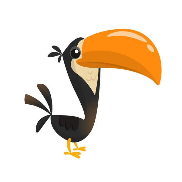 Toucan cartoon. Vector geïllustreerd — Stockvector