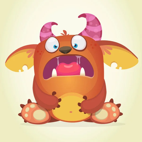 Bang cartoon monster. Vectorillustratie karakter — Stockvector