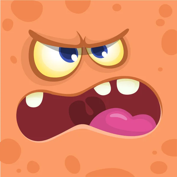 Monster face cartoon creature avatar illustration vector stock. Party monster mask — Stock Vector