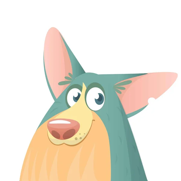 Pembroke Welsh Corgi Dog cartoon icoon. Vectorillustratie. Ontwerpen voor afdrukken of sticker — Stockvector