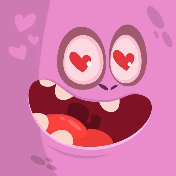 Картун-квадратний зомбі обличчям до аватара в коханні. День Святого Валентина — стоковий вектор