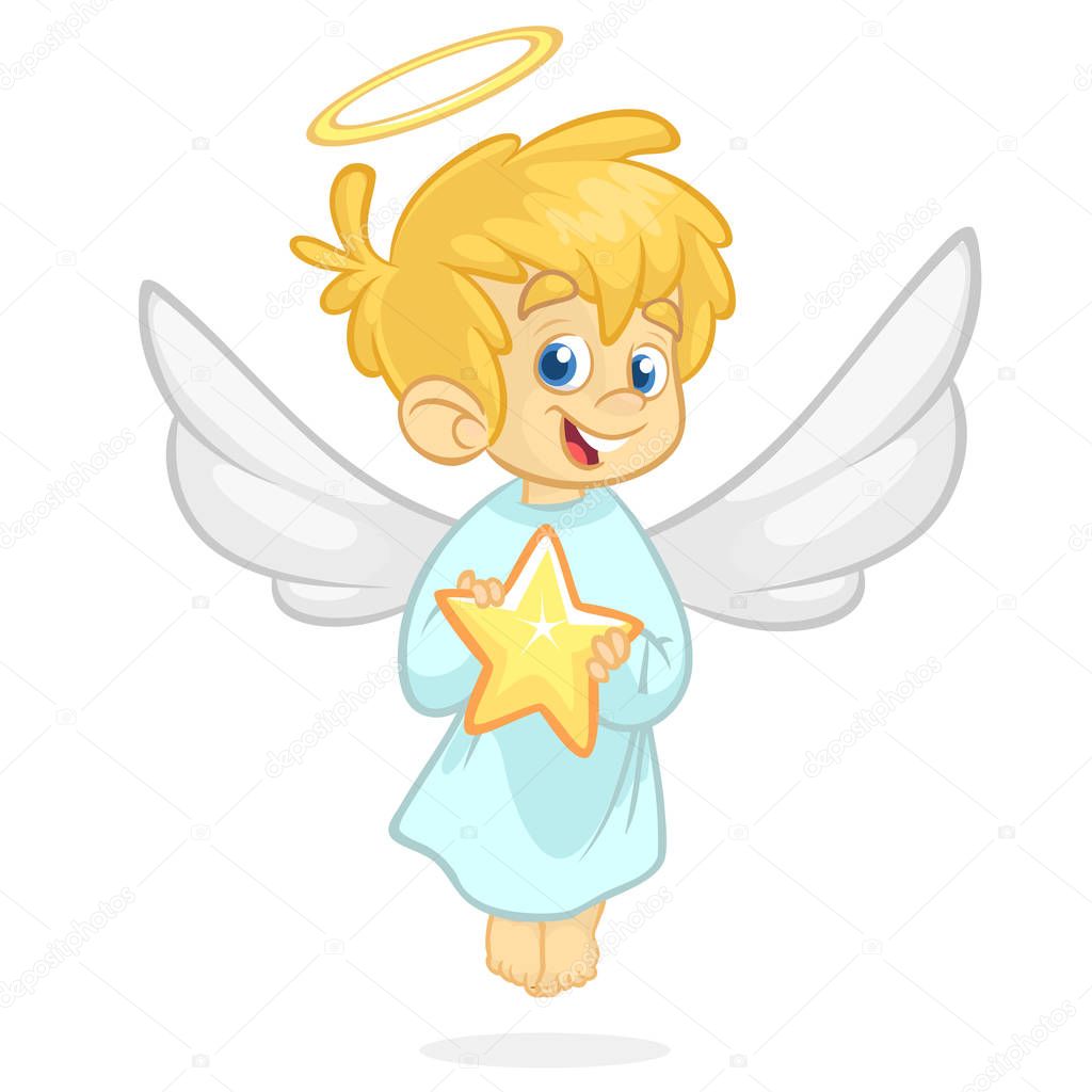 Animado: angel dibujo | Ángel lindo de dibujos animados sosteniendo una