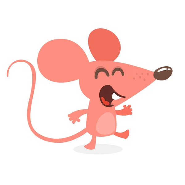 Cute cartoon mouse. Vector illustration isolated — Stock Vector