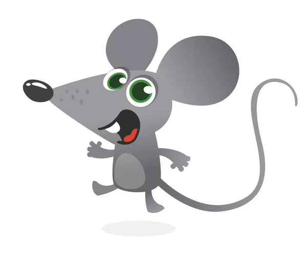 Roztomilý kreslený myš. Vektorové ilustrace izolované — Stockový vektor