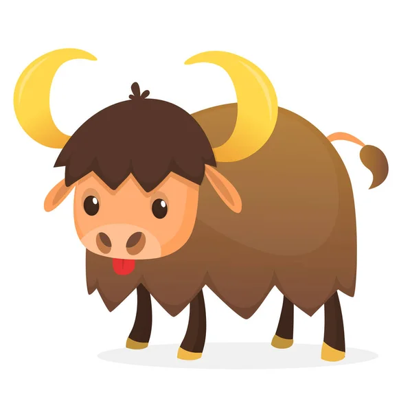 Ilustración vectorial de dibujos animados Buffalo — Vector de stock