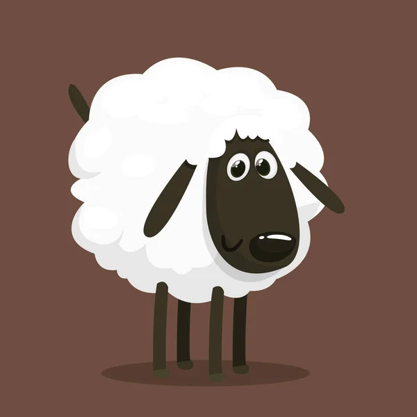 Смішні мультяшні вівці Векторні ілюстрації — стоковий вектор