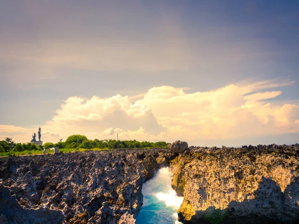 Nakładka Rock w plaży Nusa Dua, Bali Zdjęcia Stockowe bez tantiem