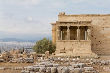 Caryatids Erekhtheion Tapınağı, Akropolis, Atina, Yunanistan