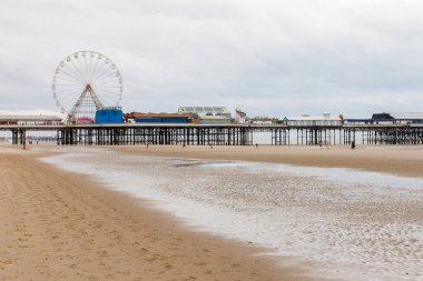 Blackpool orta ayağın dönme dolap, Lancashire, İngiltere, U ile