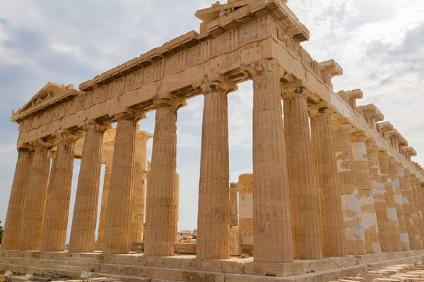 Temple Parthenon on the Acropolis of Athens, Greece