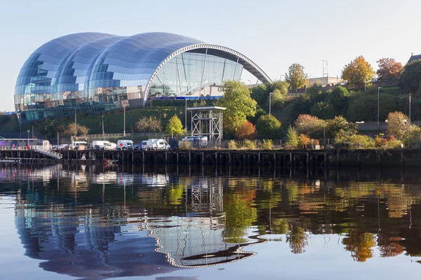 Sage Gateshead concert hall on Newcastle Gateshead Quayside — Stock Photo, Image