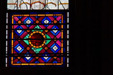 York, İngiltere'de tarihi York Minster içinde vitray