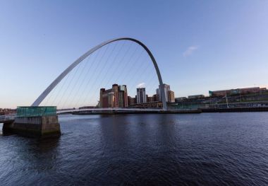 Newcastle Quayside- Gateshead Millenium Bridge and the Baltic in clipart