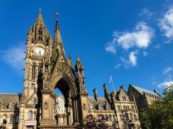 Stock image Manchester Town Hall on a beautiful summer day