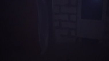 karanlık bir evde duran zombiler