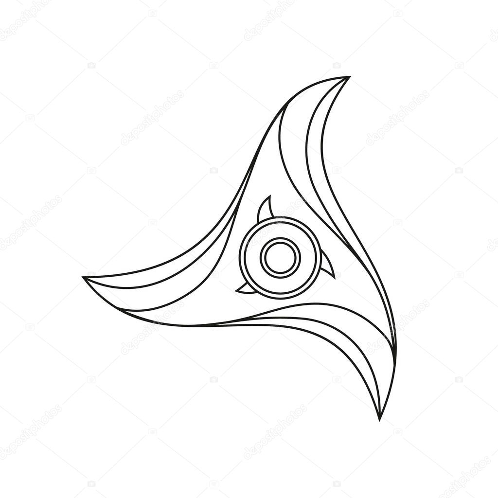 Hand spinner. Stress relief ridget toy icon. EDC toy sample use in website, advertisement, marketing, promotion, brochures, banners. Vector illustration